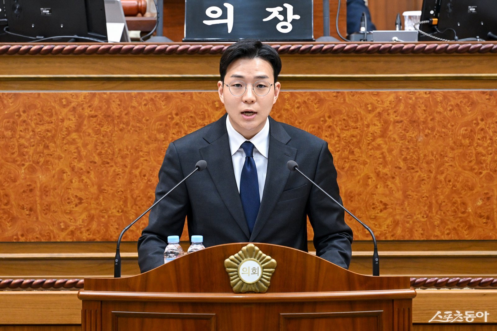 정진호 의원이 5분 발언하고 있다. 사진제공ㅣ의정부시의회