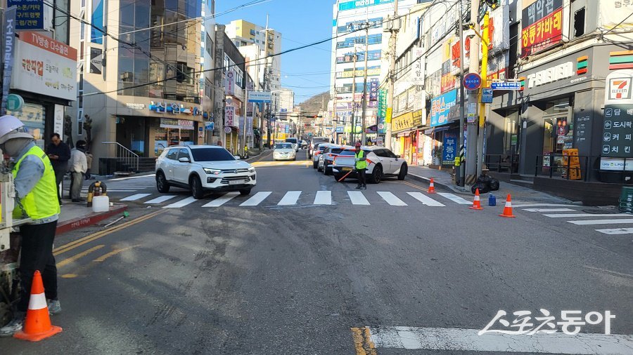 인천 남동구, 용천로 오거리에 횡단보도’설치로 보행안전을 확보했다. 사진제공|인천 남동구청