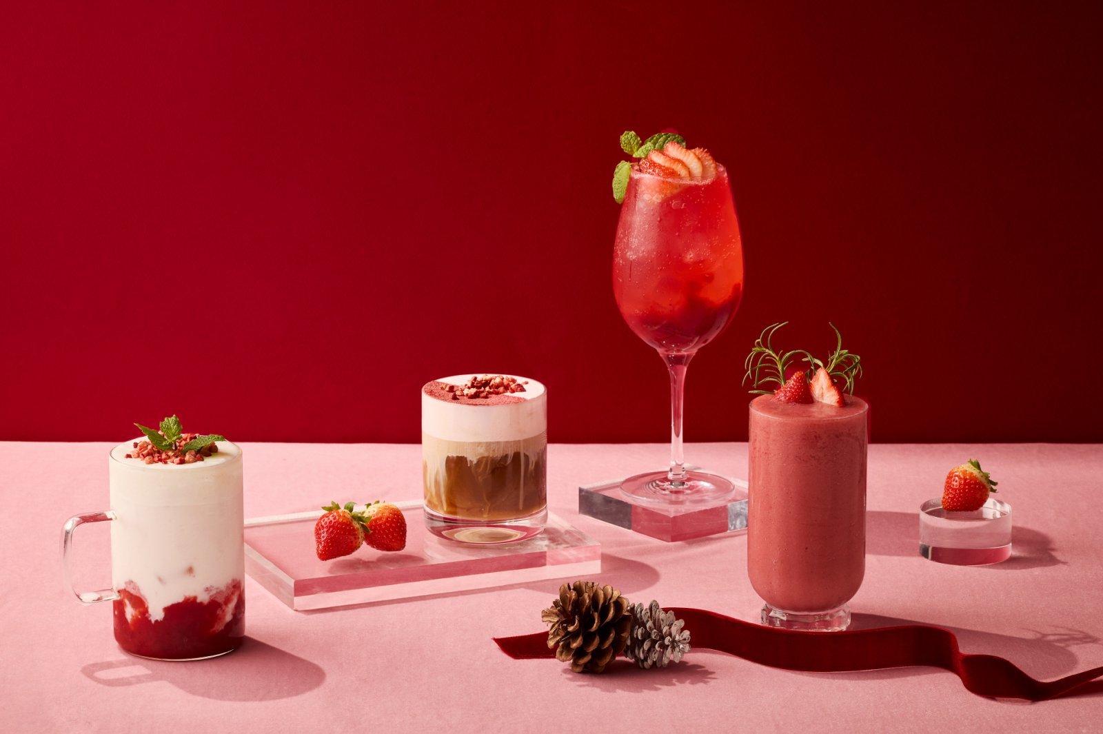  호라이즌 윈터 시즌 딸기 음료 4종