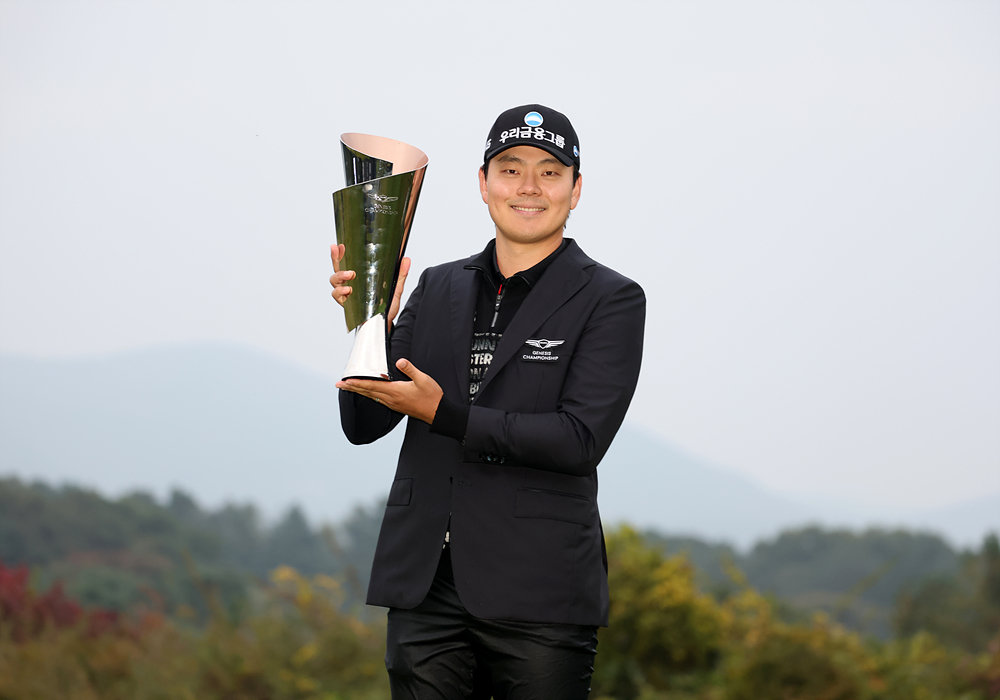 지난 10월 제네시스 챔피언십에서 우승을 차지했던 이정환이 4일(한국시간) 남아공에서 개막하는 ‘네드뱅크 골프 챌린지’에 출격한다. 2026시즌 DP월드투어 첫 출격이다. 사진제공 | KPGA