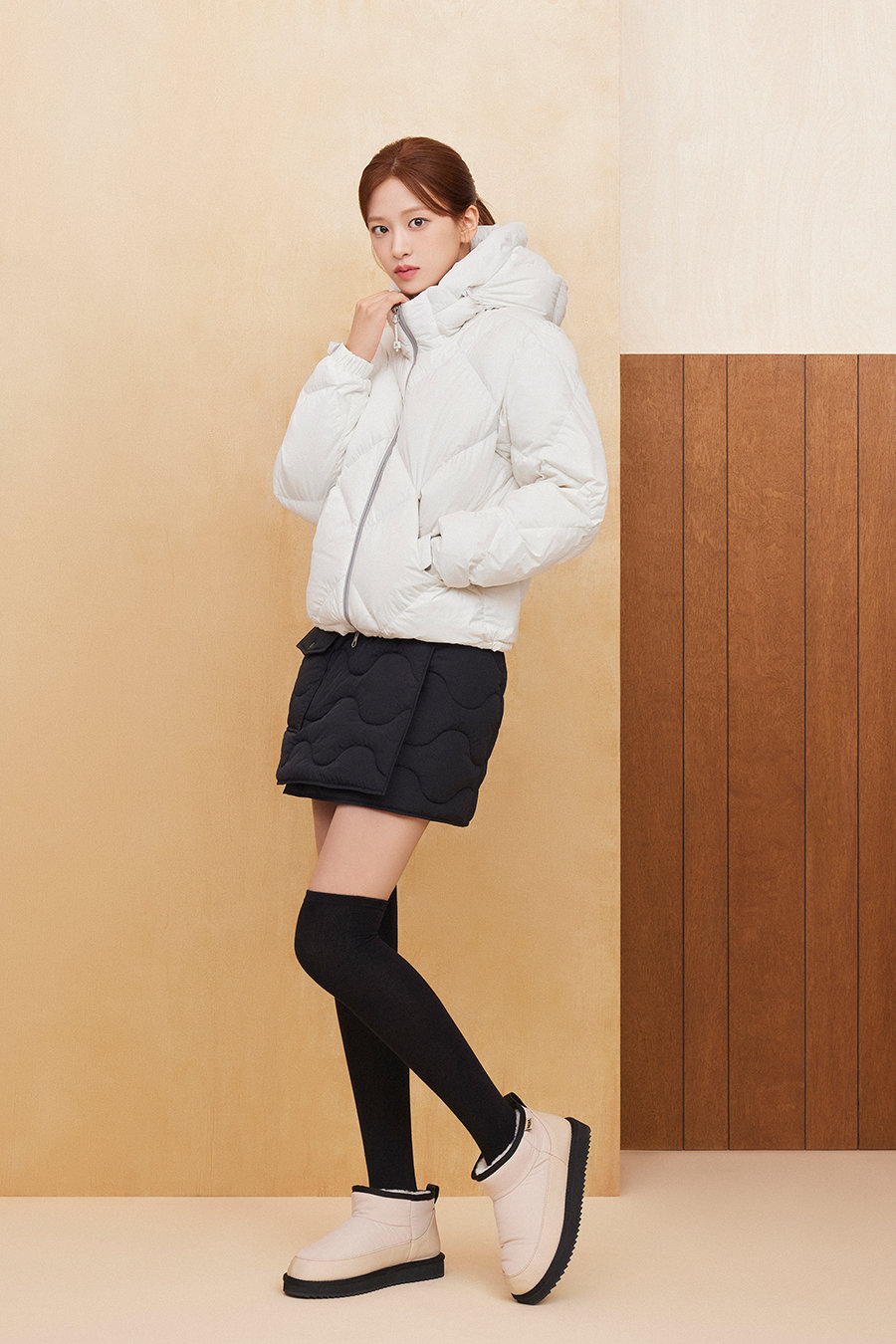 네파 ‘램블러 부츠’ 착용 이미지. 모델 안유진