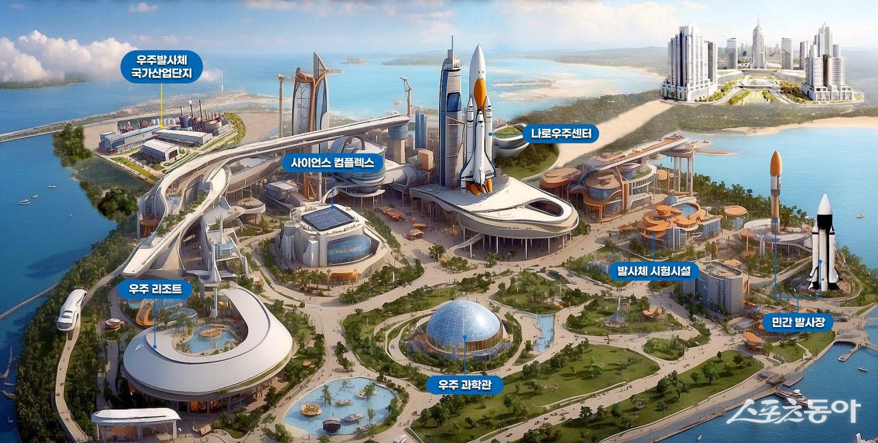 우주발사체 산업클러스터 조감도. 사진제공=고흥군