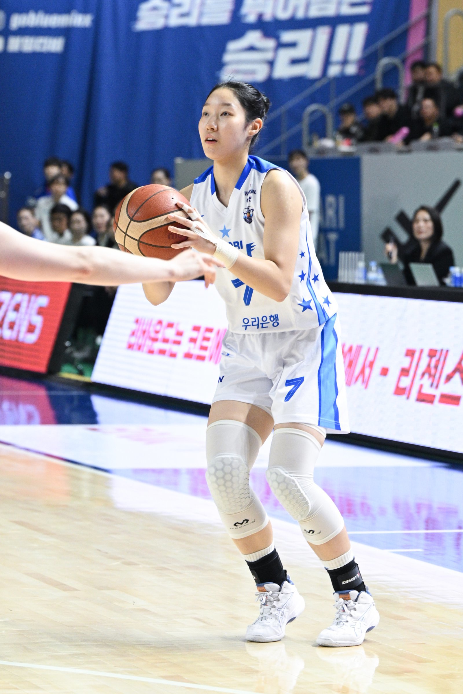 우리은행 이민지는 7일 용인서 열린 삼성생명전에서 한 시즌 개인 최다 득점인 14점을 기록하며 연패 탈출에 앞장섰다. 사진제공|WKBL