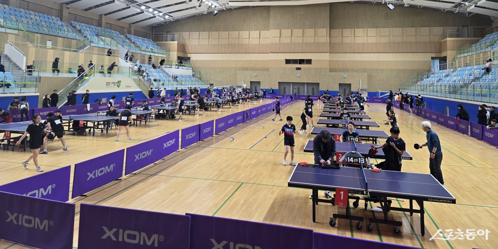 7일 제8회 남양주시협회장기 탁구대회 성황리 개최하고 있다. 사진제공ㅣ남양주시