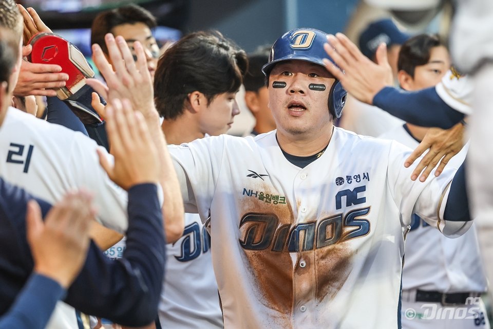 NC 이우성은 2025시즌 막바지 타격감을 되찾았다. 그는 흐름을 이어 다음 시즌 타선의 중심축이 되리라 다짐했다. 사진제공|NC 다이노스