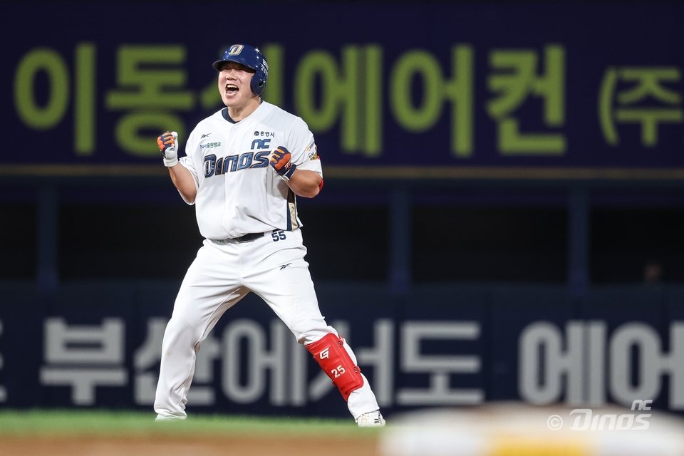 NC 이우성은 2025시즌 막바지 타격감을 되찾았다. 그는 흐름을 이어 다음 시즌 타선의 중심축이 되리라 다짐했다. 사진제공|NC 다이노스