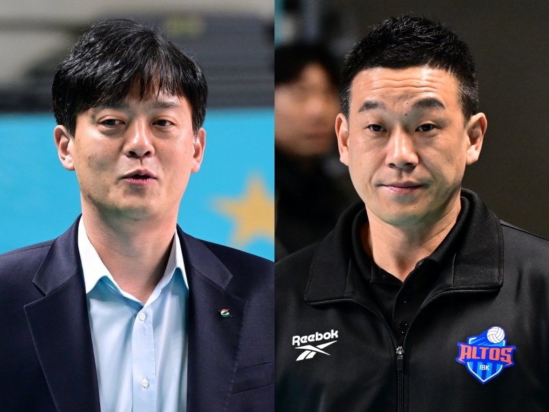 GS칼텍스 이영택 감독(왼쪽)과 IBK기업은행 여오현 감독대행은 10일 장충체육관에서 열릴 V리그 여자부 3라운드에서 맞붙는다. 사진제공｜KOVO