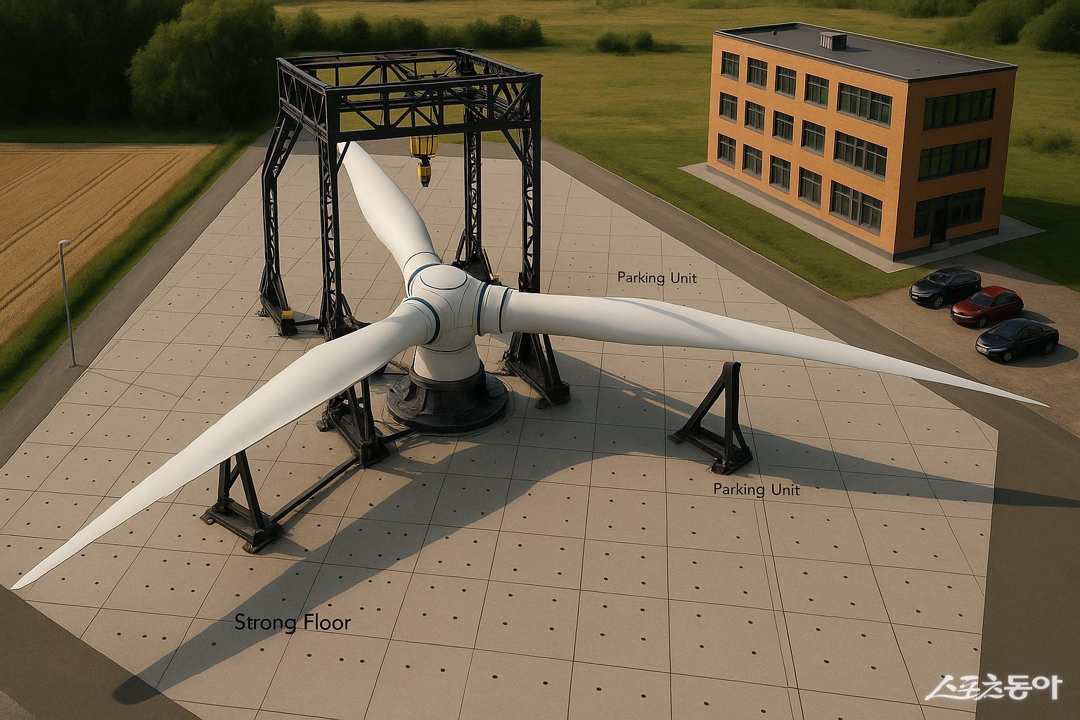 해상풍력 핵심부품 시험센터-피치요 베어링 센터 조감도. 사진제공=전남도