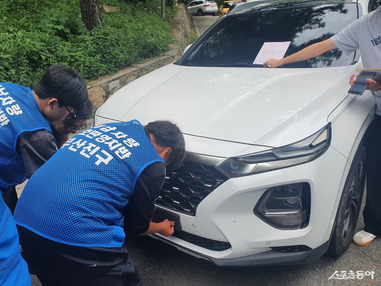 부산진구 ‘번호판 영치 현장으로 GO!’ 체험 교실 운영. (사진제공=부산진구)