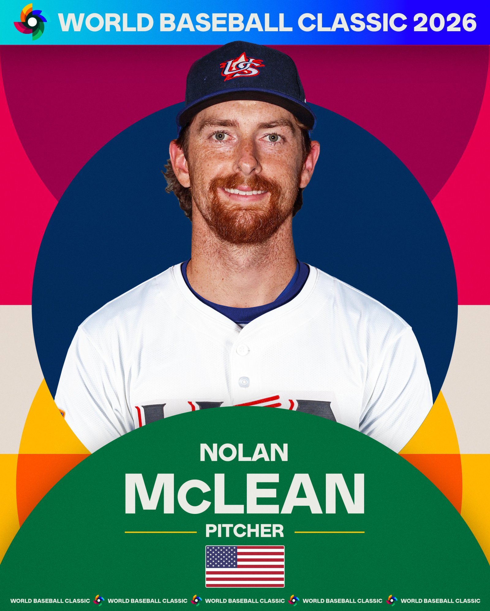 놀란 맥클레인. 사진=월드베이스볼클래식 SNS