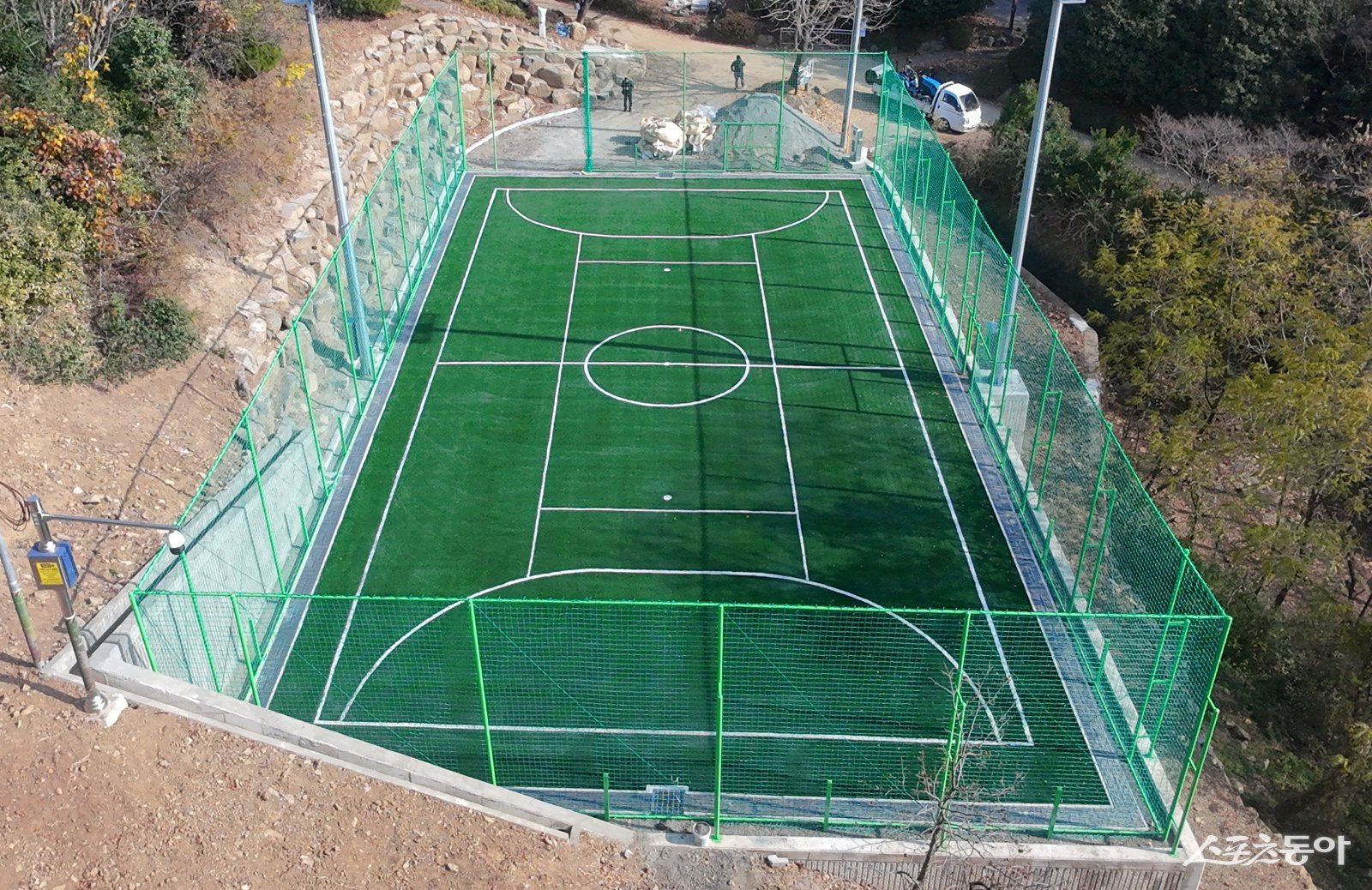 부산진구, 황령산레포츠공원 풋살장 개장. (사진제공=부산진구)