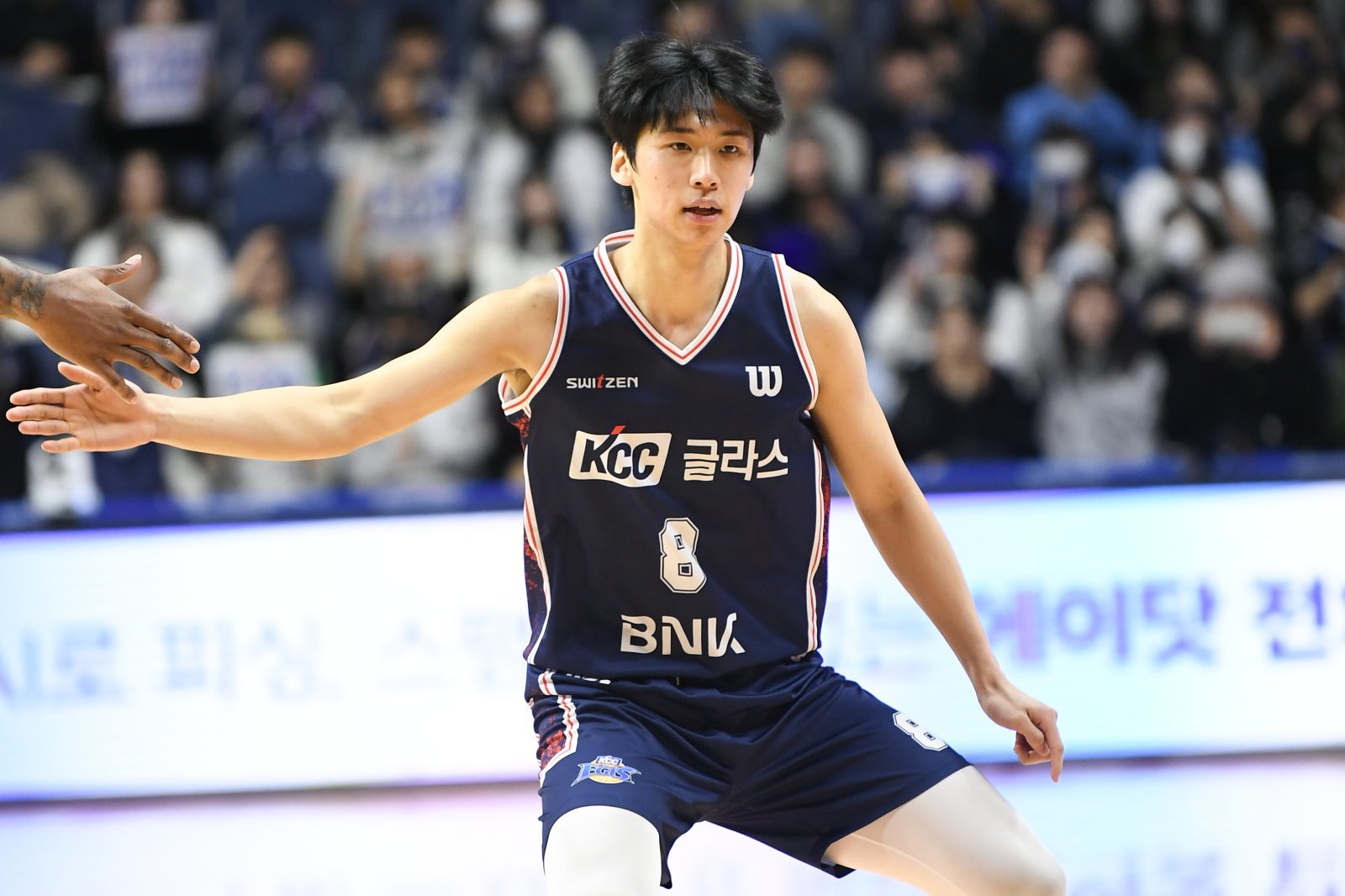 KCC 윤기찬은 18일 부산서 열릴 가스공사전서 선발출전한다. 그는 최준용의 공백을 메우고자 익숙하지 않은 4번 포지션으로 나선다. 사진제공｜KBL