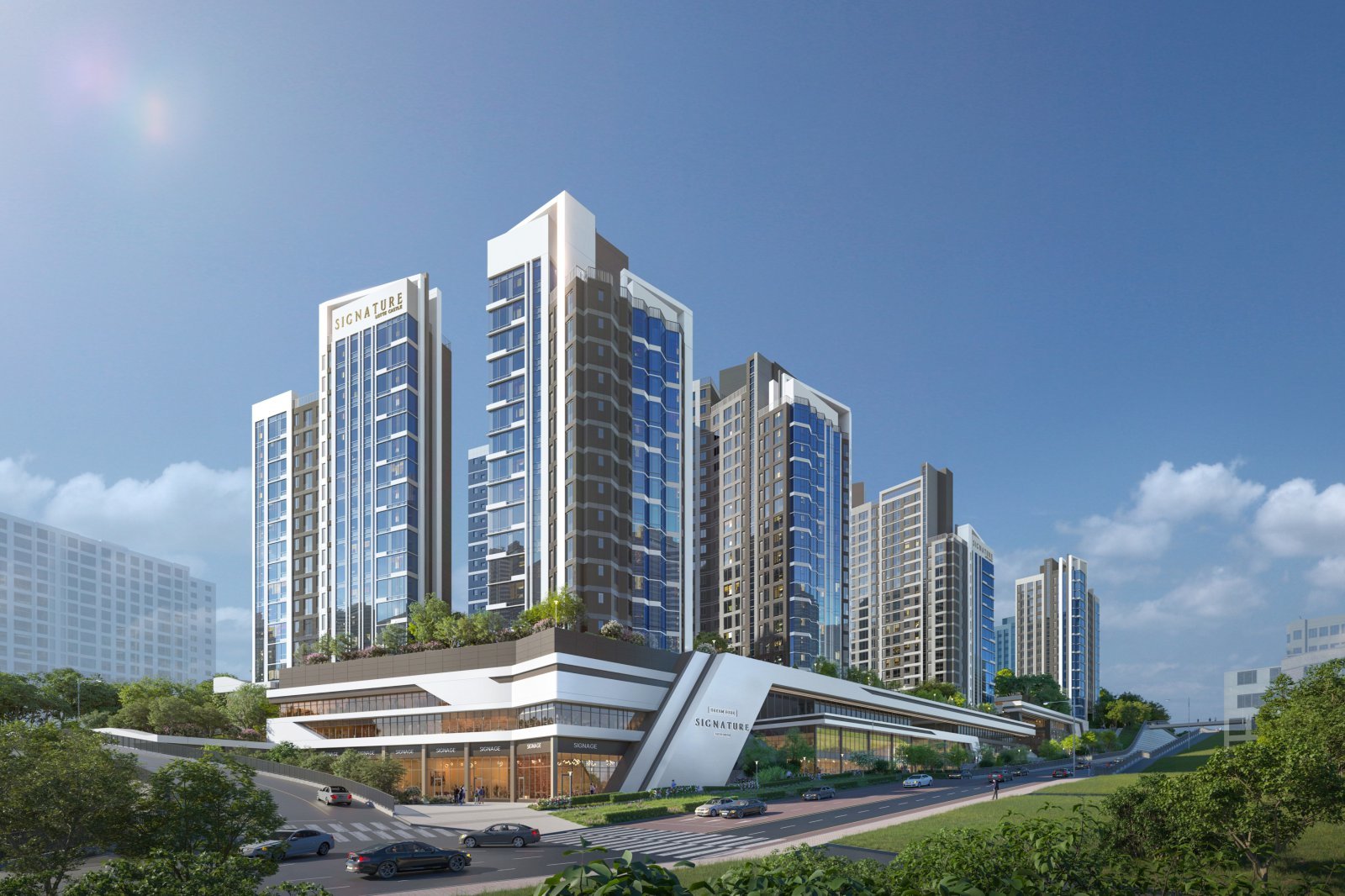 롯데건설 미아4의1구역 주택재건축정비사업 투시도. 사진제공｜롯데건설