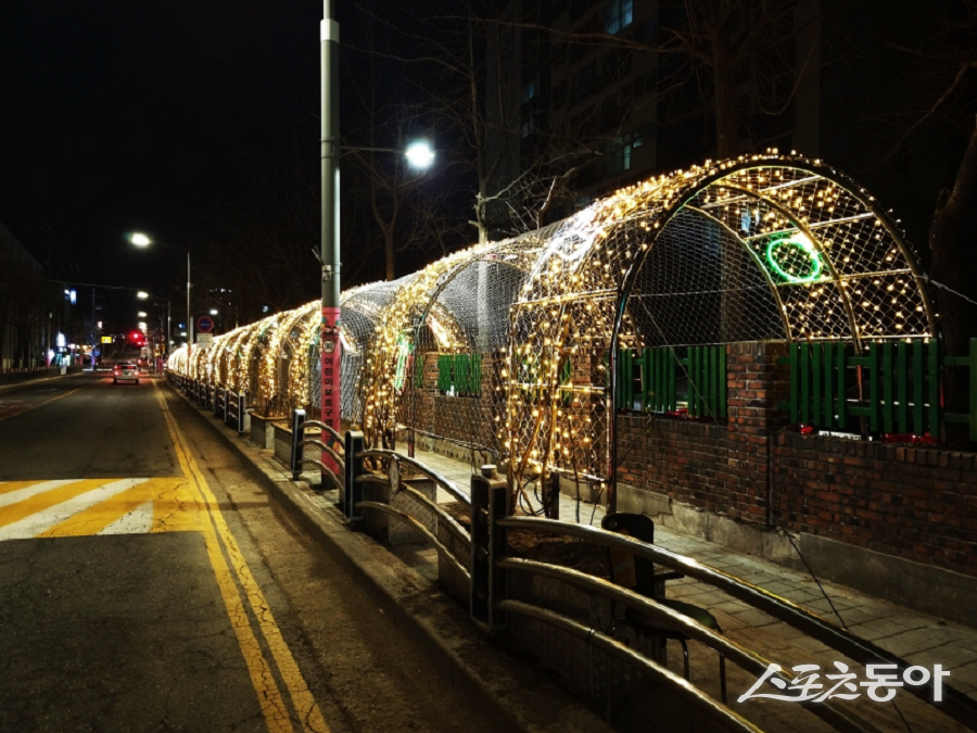 인천 동구, 연말연시 빛낼 ‘야간경관’ 사업을 추진했다. 사진제공｜인천 동구청