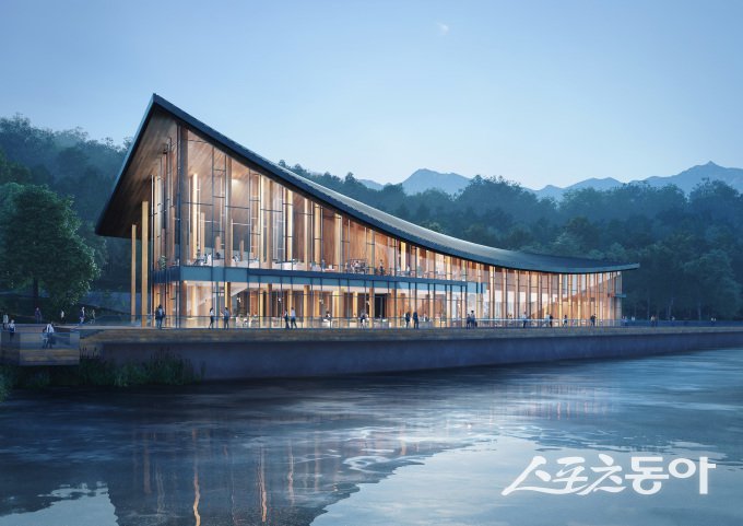 국립완도난대수목원의 레이크 가든 조감도. 사진제공=완도군