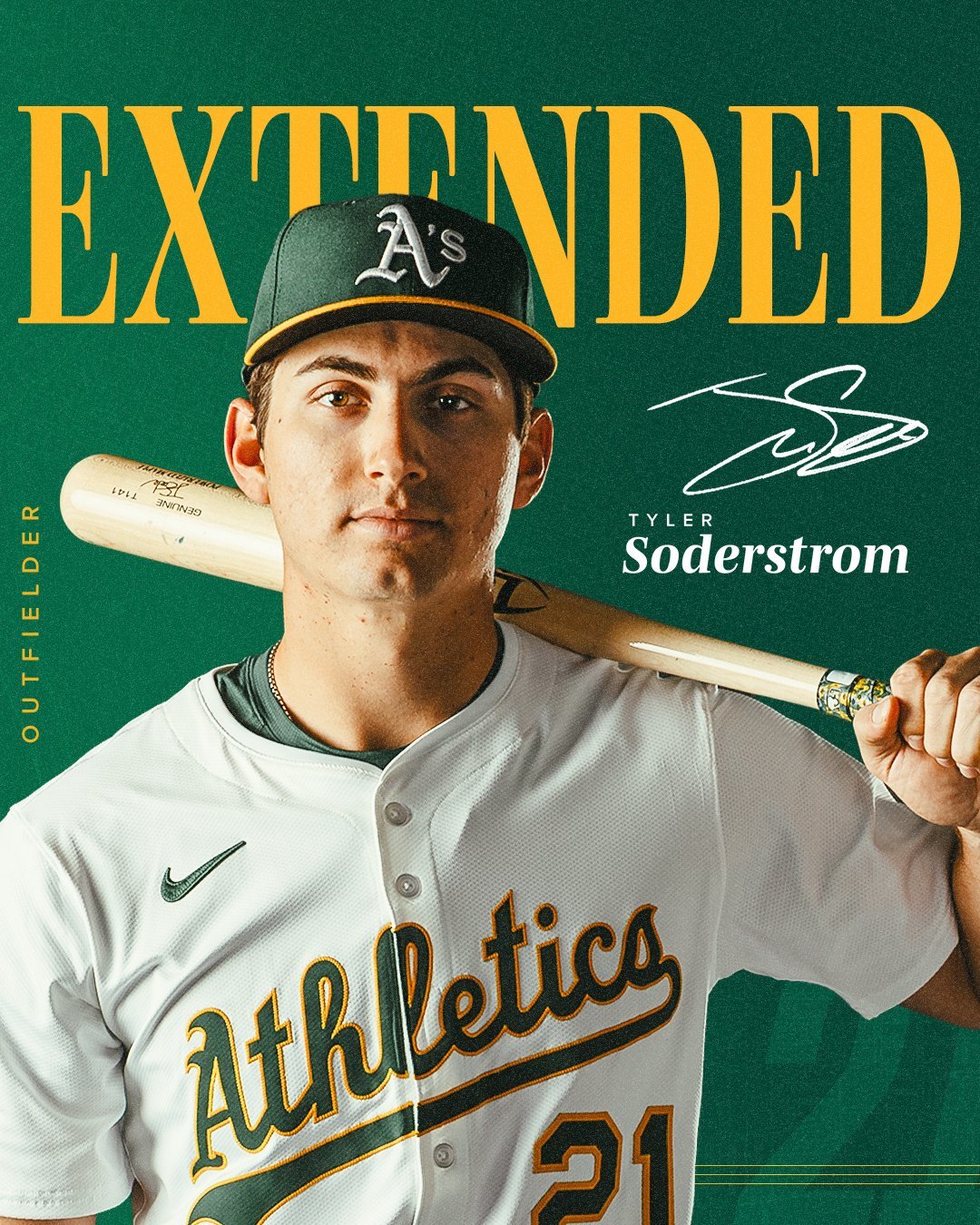 타일러 소더스트롬. 사진=어슬레틱스 SNS