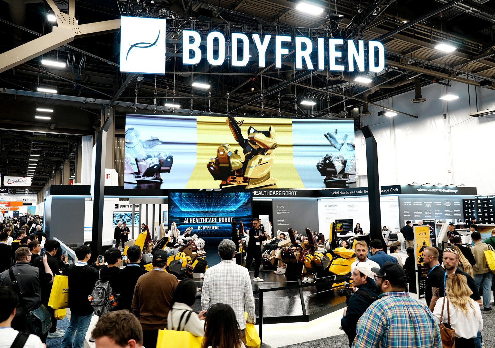 ‘CES 2026’에 마련한 바디프랜드 부스. 사진제공｜바디프랜드