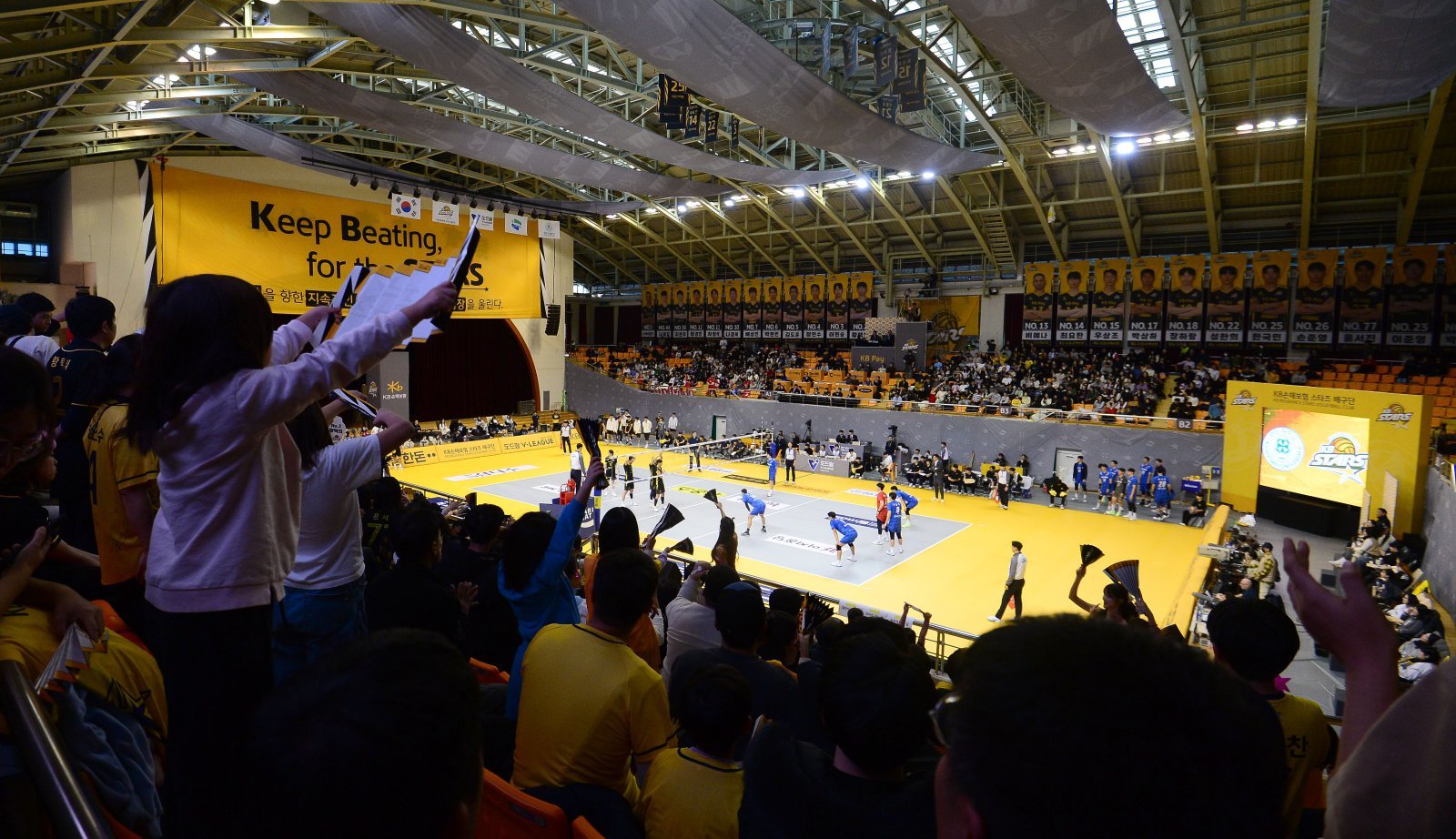 KB손해보험이 기존 홈경기장 의정부체육관으로 복귀가 지연되자 다음주 의정부시와 만나 향후 대책을 마련하기로 했다. 사진은 2024년 12월22일부터 홈경기장으로 활용하고 있는 의정부 소재 경민대기념관. 스포츠동아DB