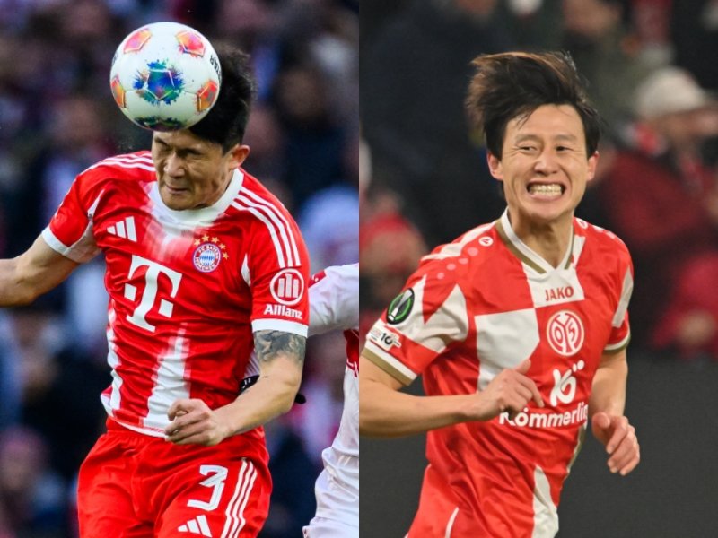 2025~2026시즌 독일 분데스리가가 10일(한국시간) 재개된다. 남은 시즌 바이에른 뮌헨 김민재(왼쪽)는 출전 횟수를 늘려야 하고, 마인츠 이재성은 팀의 강등권 탈출이라는 과제를 안고 있다. 뮌헨·마인츠(독일)｜AP뉴시스