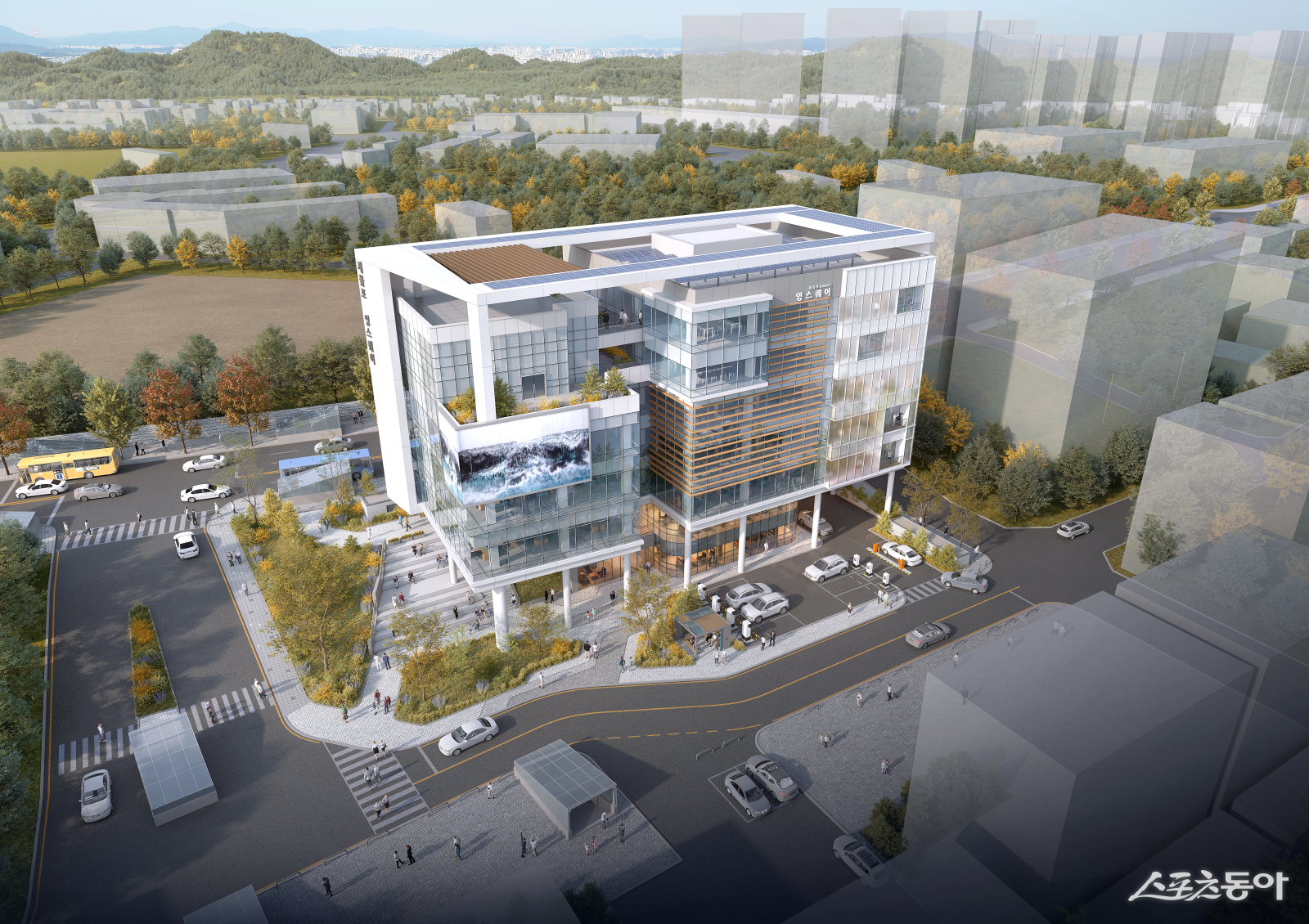 iH(인천도시공사)는 8일 제물포 Station-J 도시재생사업의 핵심 거점시설인 ‘영스퀘어(Young Square)’를 지난해 12월 31일 착공했다고 밝혔다(조감도). 사진제공｜인천도시공사