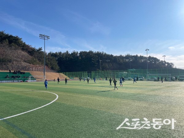 영덕군이 개최하는 ‘2026 STAY 영덕 축구 동계 전지훈련’이 진행되고 있다. 사진제공 ㅣ 영덕군