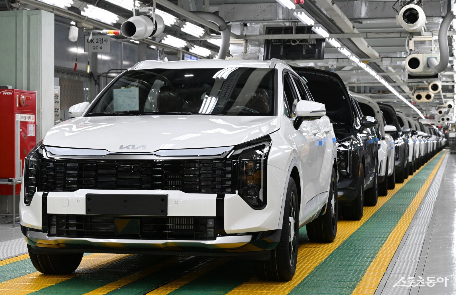 기아 오토랜드 광주 2공장 스포티지 생산라인. 사진제공=광주광역시