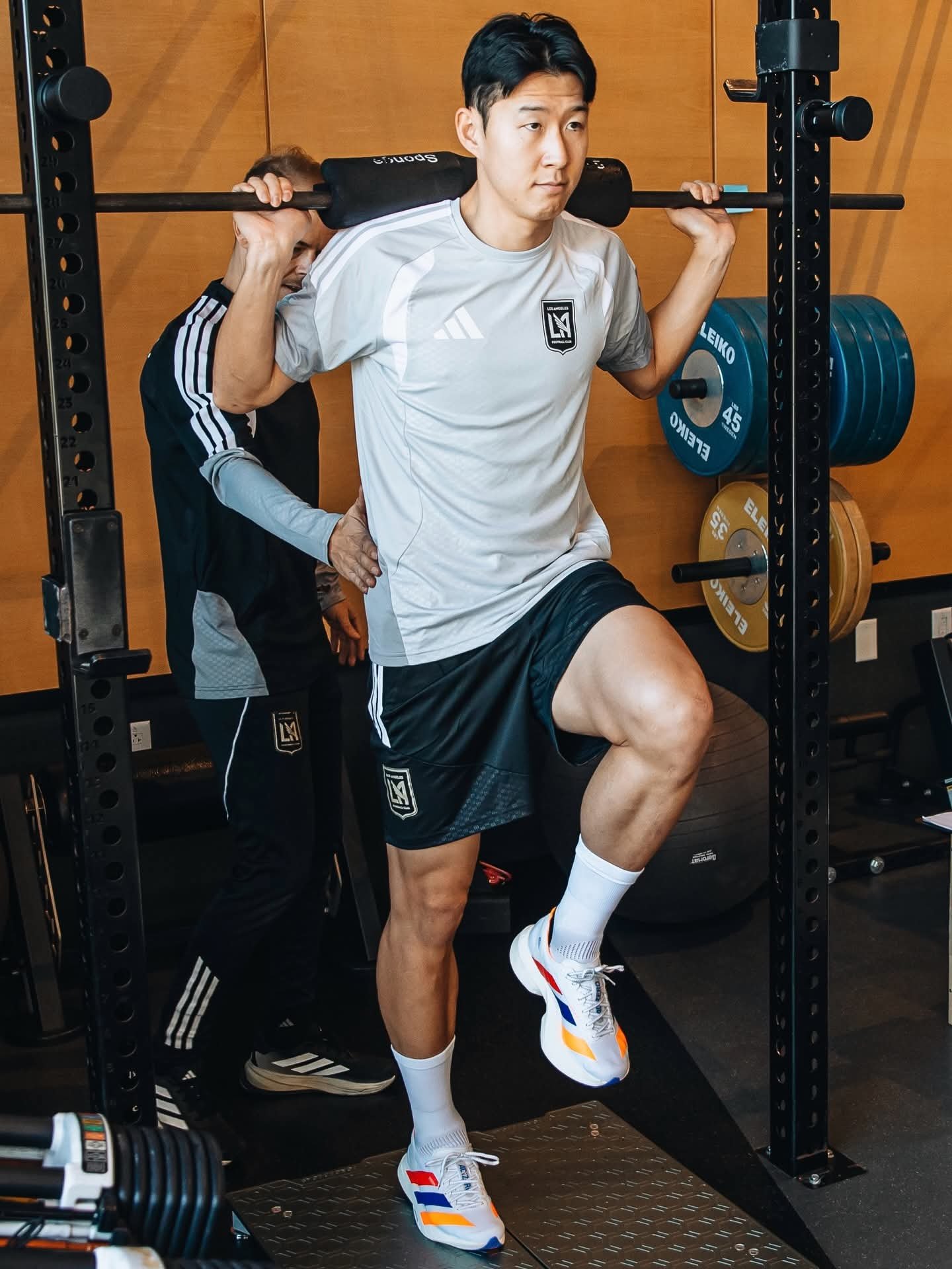 LAFC 손흥민이 11일(한국시간) LAFC 퍼포먼스센터에서 진행된 프리시즌 선수단 훈련을 진지한 표정으로 소화하고 있다. 사진출처｜LAFC 페이스북