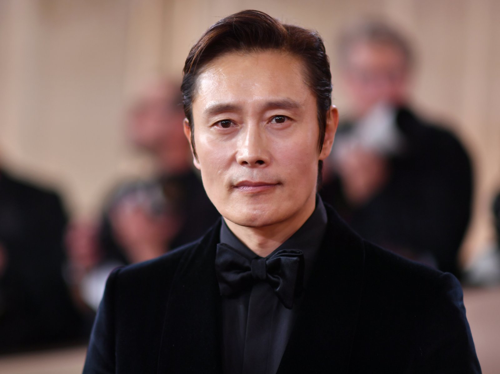 Lee Byung-Hun arrives at the 83rd Golden Globes on Sunday, Jan. 11, 2026, at the Beverly Hilton in Beverly Hills, Calif. (Photo by Richard Shotwell/Invision/AP)