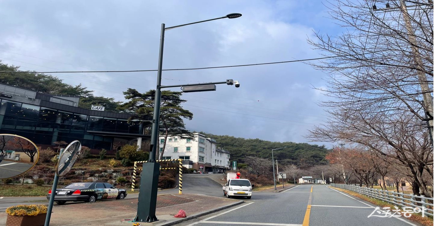 치안인프라 설치현장(스마트폴). 사진제공=전남도