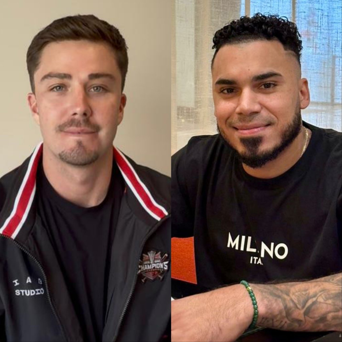 2026시즌 KIA의 새 외국인 타자 제러드 데일(왼쪽)과 해럴드 카스트로. 둘은 콘택트 능력이 뛰어나 불확실성을 최소화할 것으로 많은 기대를 받고 있다. 사진제공|KIA 타이거즈