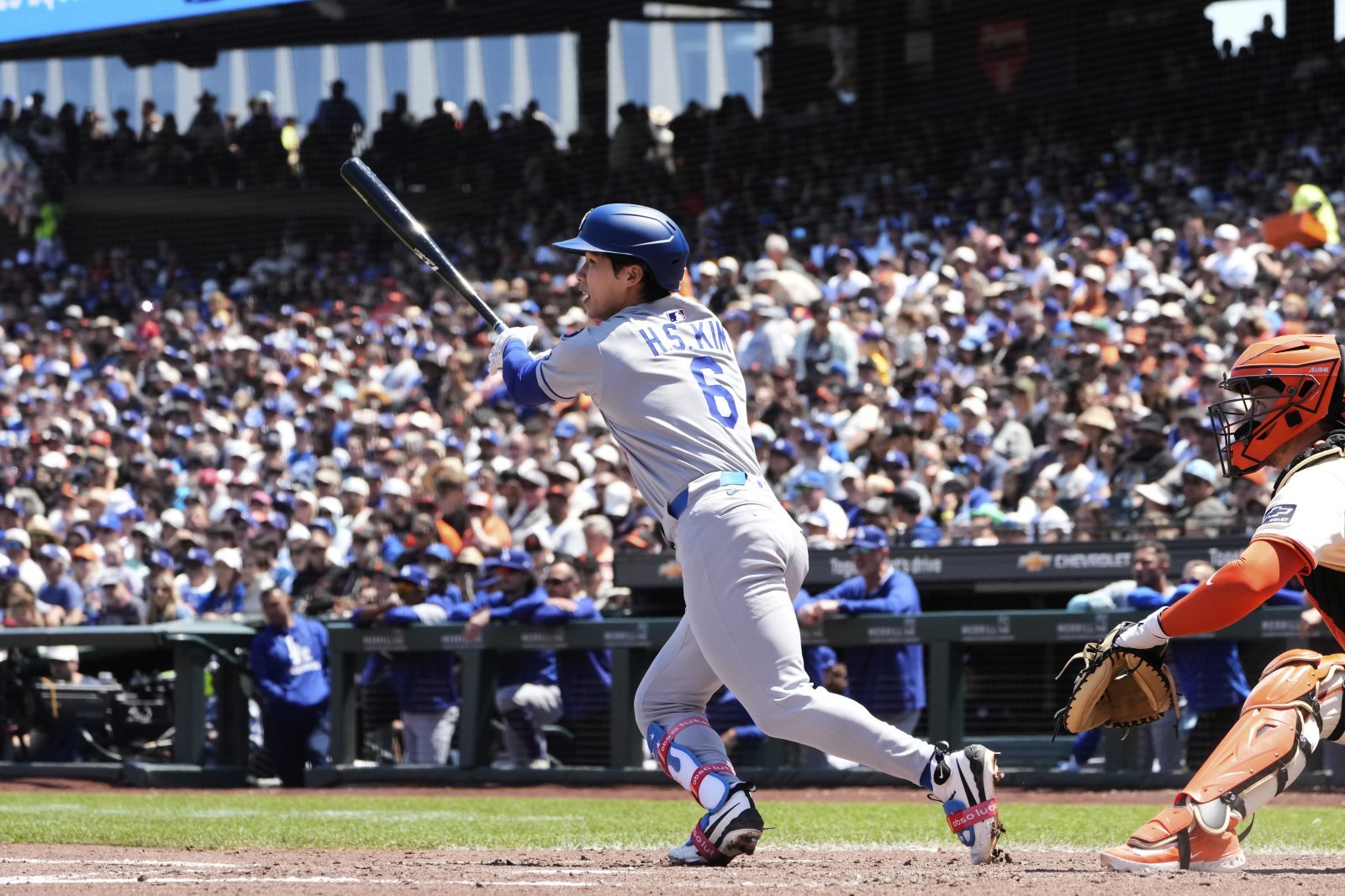 다저스 김혜성이 빅리그 2년차 도약한다면, 팀은 3연속 WS 우승에 한 걸음 더 다가설 수 있다. AP뉴시스