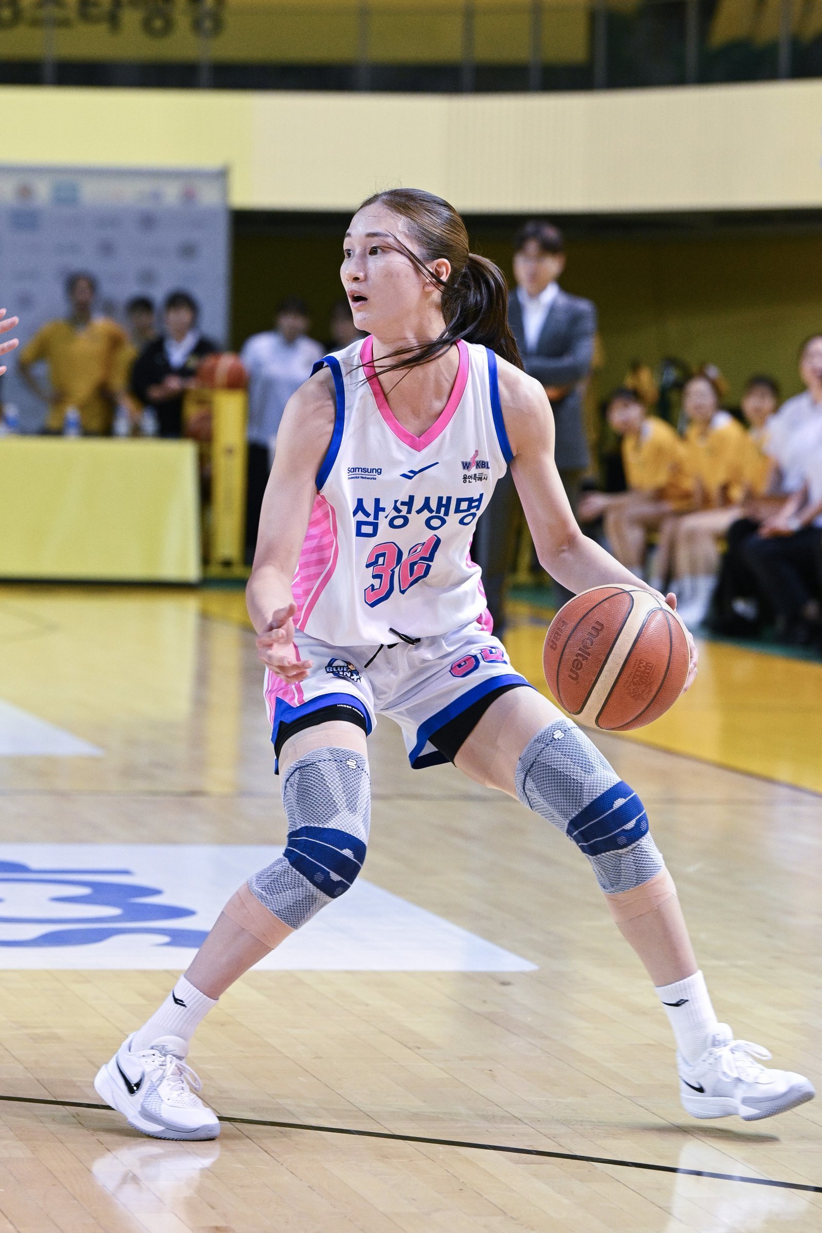 삼성생명 윤예빈은 19일 청주에서 열린 KB스타즈전에서 22점·4리바운드로 활약하며 3연패 탈출에 앞장섰다. 사진제공｜WKBL