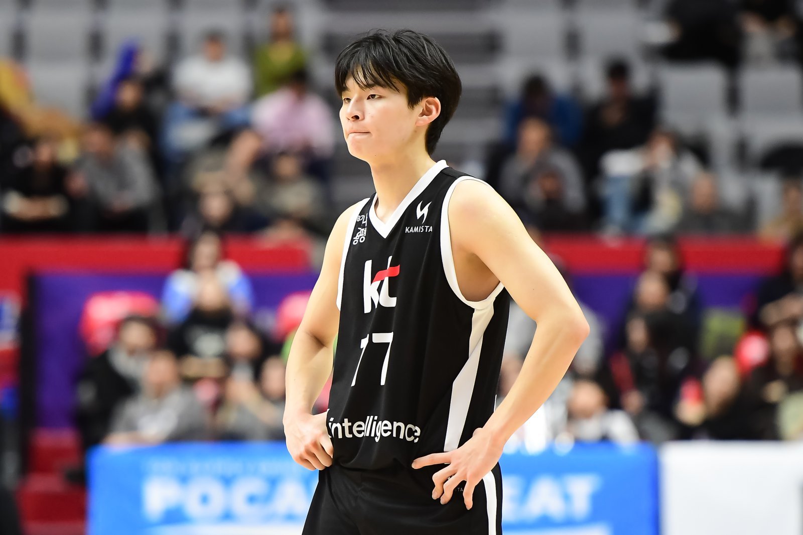 KT 강성욱은 전반기 인상적인 활약을 펼치며 동료가 선정한 KBL 전반기 최고의 신인 가드로 뽑혔다. 사진제공｜KBL 