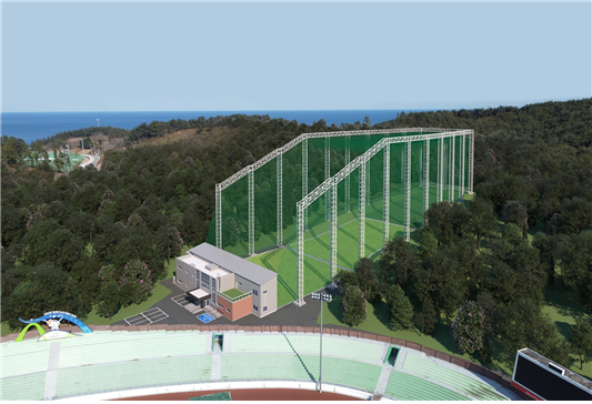 삼척시가 시민 건강권 확보와 지역 활력을 위해 체육 인프라를 대폭 확충하며 ‘사계절 스포츠 도시’로의 도약에 박차를 가하고 있다. 사진은 골프연습장 조감도. 사진제공 ㅣ삼척시