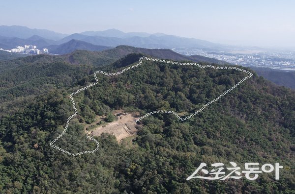 대구 북구 팔거산성. 사진제공ㅣ대구 북구