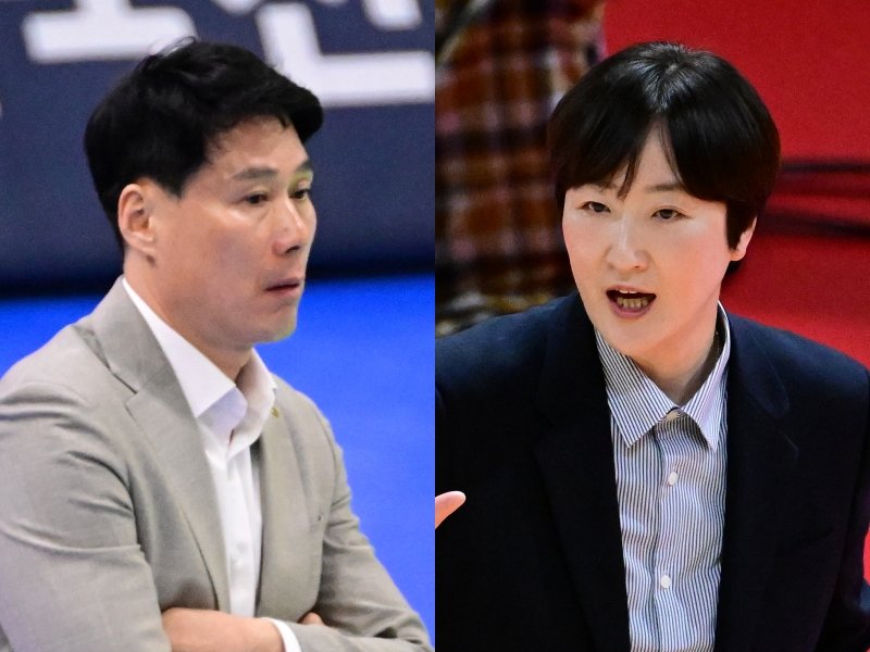 현대건설 강성형 감독(왼쪽)과 페퍼저축은행 장소연 감독은 시즌 중반 선수단에 덮친 변수들을 극복하려 노력하고 있다. 사진제공｜KOVO