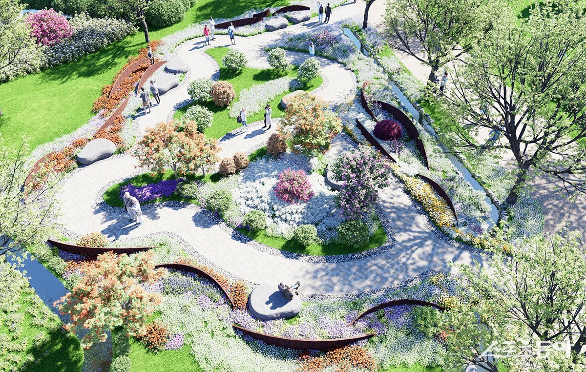 숲 조감도 예시(적금도). 사진제공=여수시