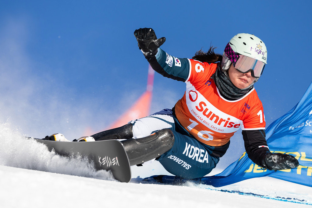 (사진출처 국제스키연맹 fissowboardracing) 알파인스노보드 정해림 선수