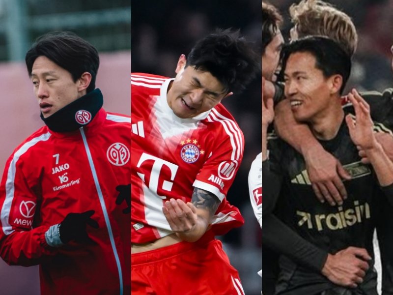 분데스리가에서 뛰는 한국선수들의 희비가 엇갈렸다. 19라운드에서 마인츠 이재성만 승리를 거뒀고, 바이에른 뮌헨 김민재, 우니온 베를린 정우영(왼쪽부터)은 나란히 패했다. 사진출처|마인츠 페이스북·바이에른 뮌헨 페이스북·우니온 베를린 인스타그램