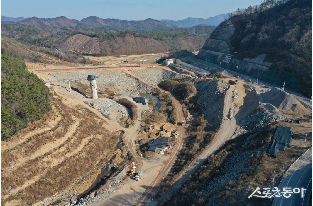 전라남도 강진 월남지구 농촌용수개발 사업. 사진｜전남도