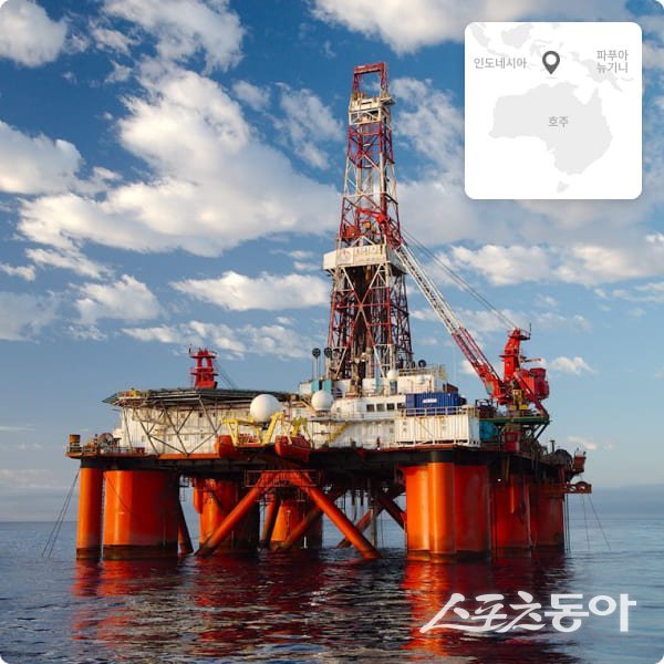 SK이노베이션 E&S가 호주 바로사 가스전(사진)에서 천연가스 생산을 본격화하며 첫 번째 LNG 카고 선적을 성공적으로 마쳤다. 사진제공 |SK이노베이션