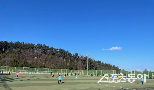 2026 STAY영덕 동계 축구 전지훈련이 온화한 날씨와 잘 갖춰진 시설에서 진행되고 있다. 사진제공 ㅣ 영덕군
