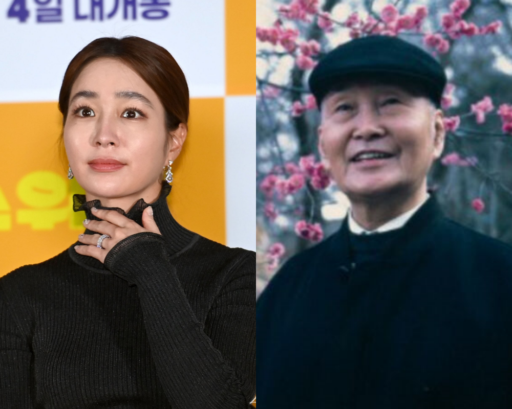 박노수 화백(오른쪽)과 손녀 이민정. 사진｜종로구청 제공·스포츠동아DB