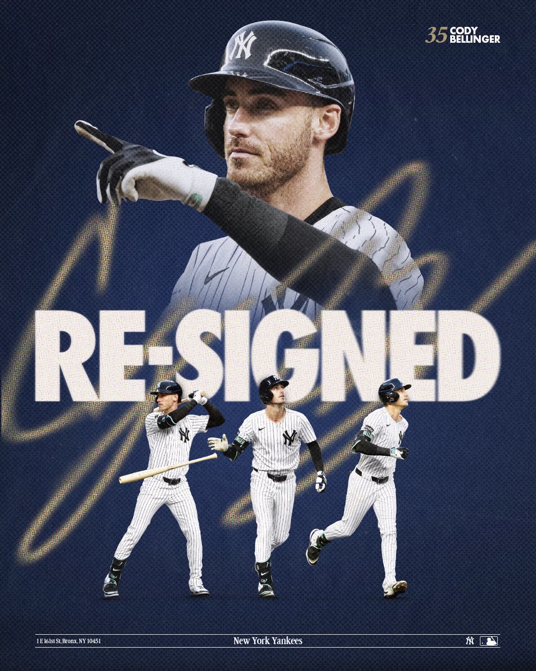 코디 벨린저. 사진=뉴욕 양키스 SNS