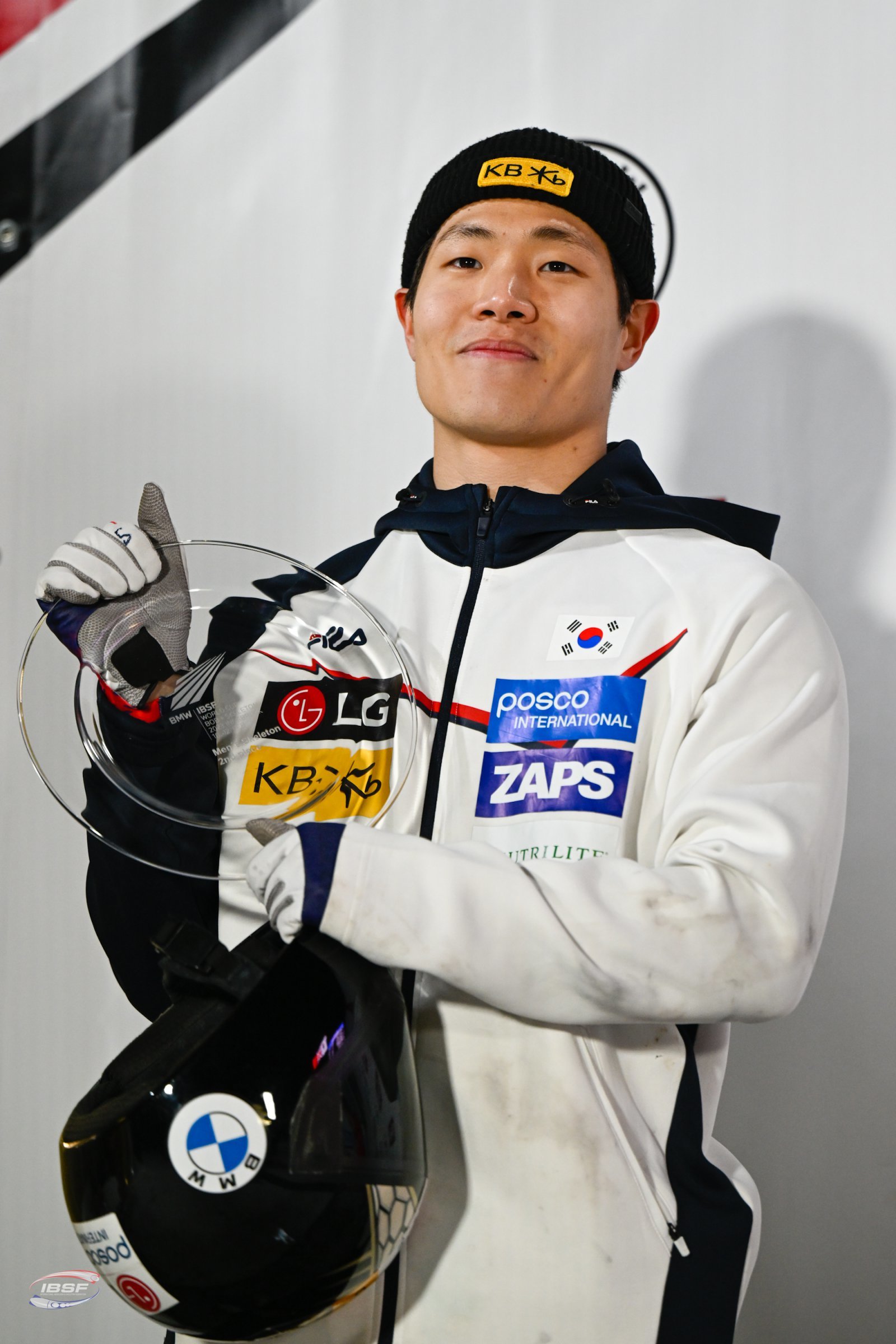 대한민국 남자 스켈레톤의 희망 정승기는 불의의 부상을 극복하고 밀라노올림픽에서 생애 첫 메달을 노린다. 사진제공ㅣ국제봅슬레이스켈레톤연맹