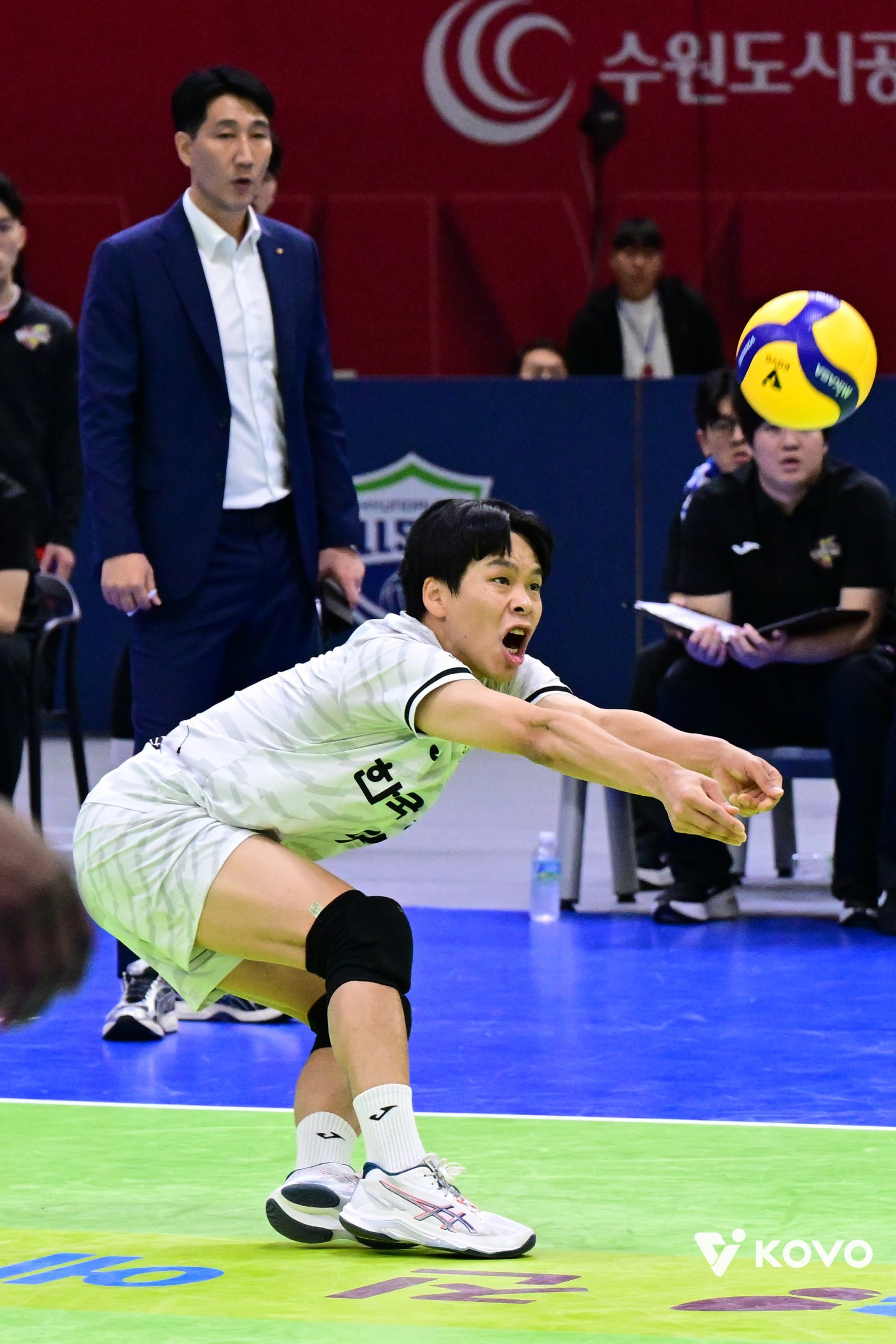 한국전력 정민수(사진), 우리카드 이시몬, 삼성화재 박찬웅, 현대건설 이예림은 비시즌 FA 보상선수로 이적했지만 이번 시즌 정규리그서 FA 선수 못지않은 활약을 펼치고 있다. 사진제공│KOVO