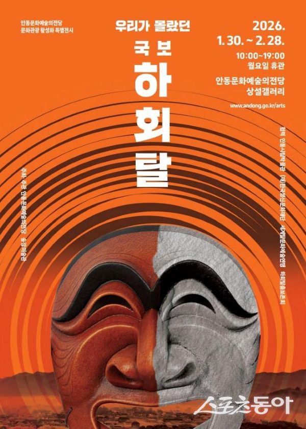 안동 ‘우리가 몰랐던 국보 하회탈’ 포스터. 사진제공ㅣ안동시
