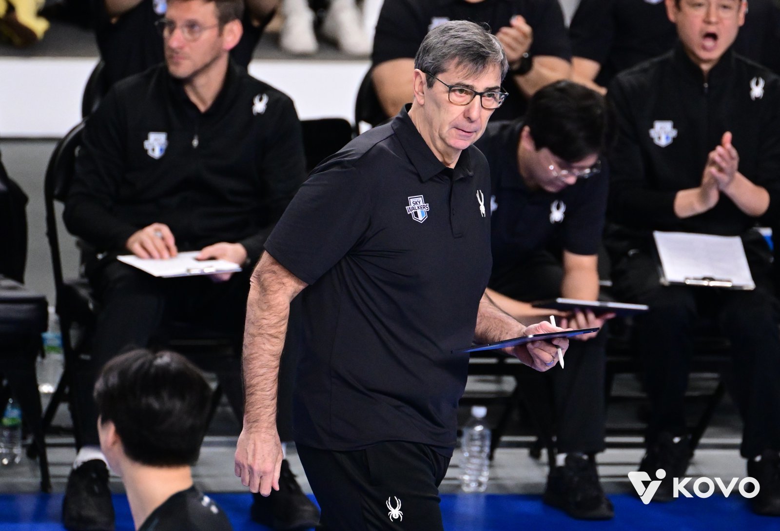 필립 블랑 현대캐피탈 감독은 1일 천안 유관순체육관서 열린 OK저축은행과 홈경기서 세트 스코어 3-0 완승을 거둔 뒤 2년차 리베로 임성하를 향한 칭찬을 아끼지 않았다. 사진제공│KOVO