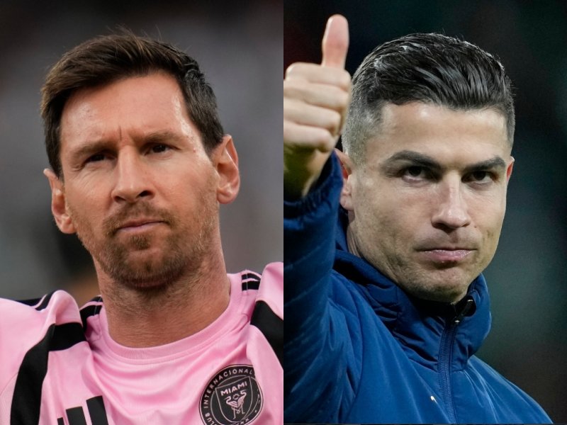 글로벌 스포츠 매체 ‘ESPN’은 지난달 30일(한국시간) 나니와 인터뷰 영상을 공개했다. 나니는 해당 인터뷰에서 ‘역대 최고의 선수는 누구인가’라는 질문에 “리오넬 메시(왼쪽)와 크리스티아누 호날두(오른쪽) 모두 훌륭하지만 내게는 호나우지뉴가 최고”라고 답했다. AP뉴시스