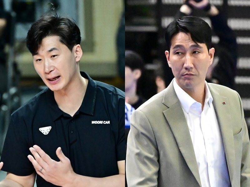 [SD 장충 인터뷰] “내가 그 나이 돼봐서 안다” 충분한 휴식 부여받은 아라우조에 기대 거는 박철우 우리카드 감독대행, 리베로 공백도 믿음으로 채운 권영민 한국전력 감독